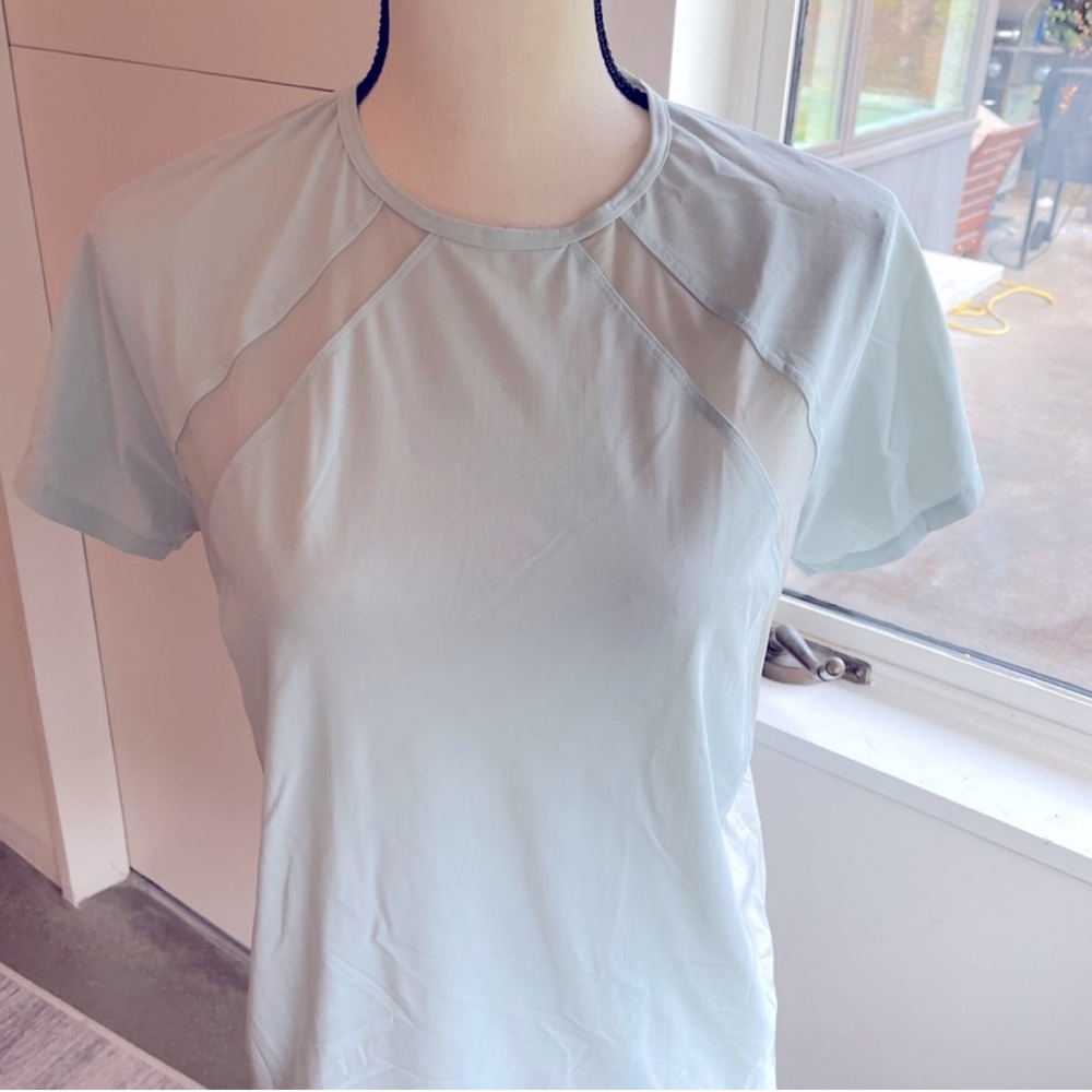 Athleta mesh panel Speedwork Top